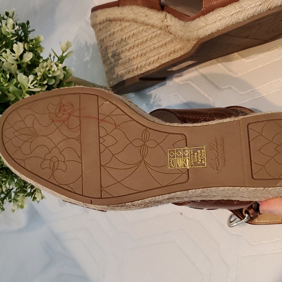 Abella Taya Wedge Espadrille Sandal Brown 8.5 - Picture 6 of 11